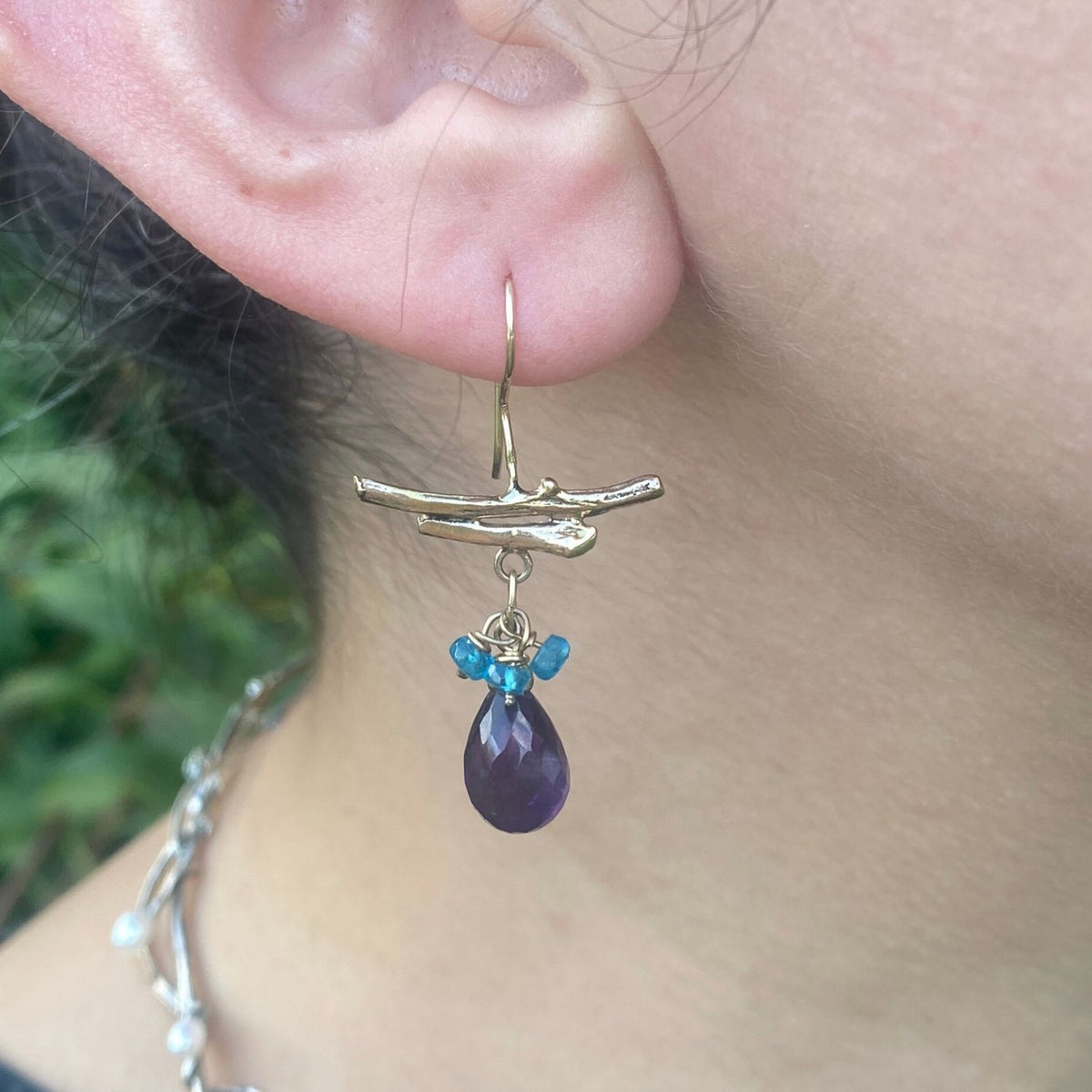 14K Gold Zen Earrings