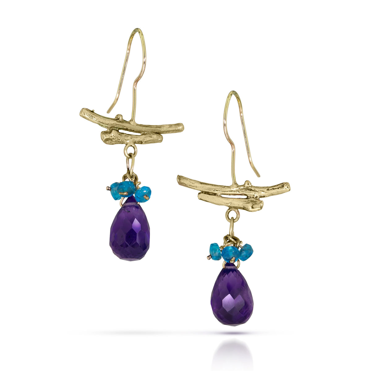 14K Gold Zen Earrings