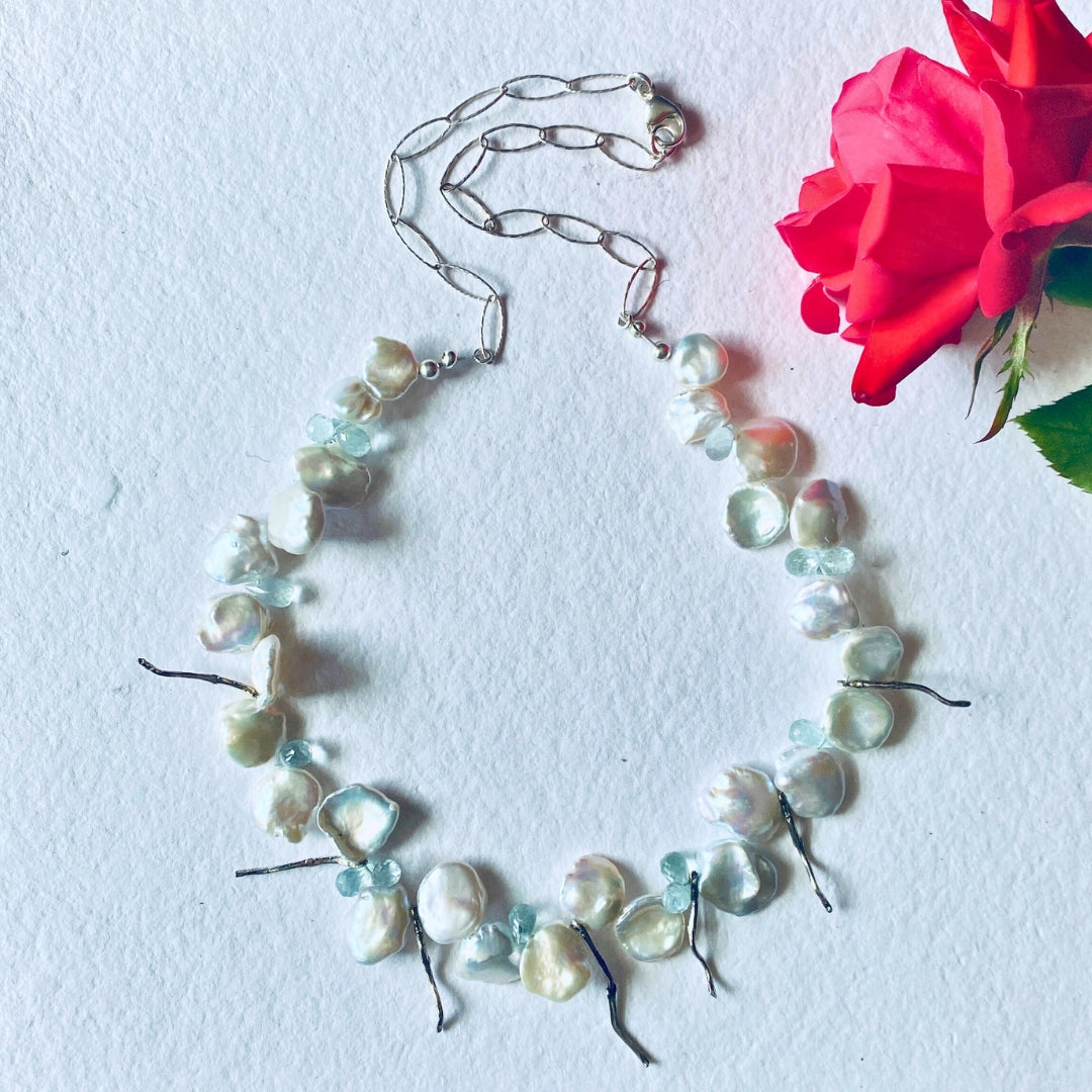 Twig Pearl Collar Necklace - Susan Rodgers Designs