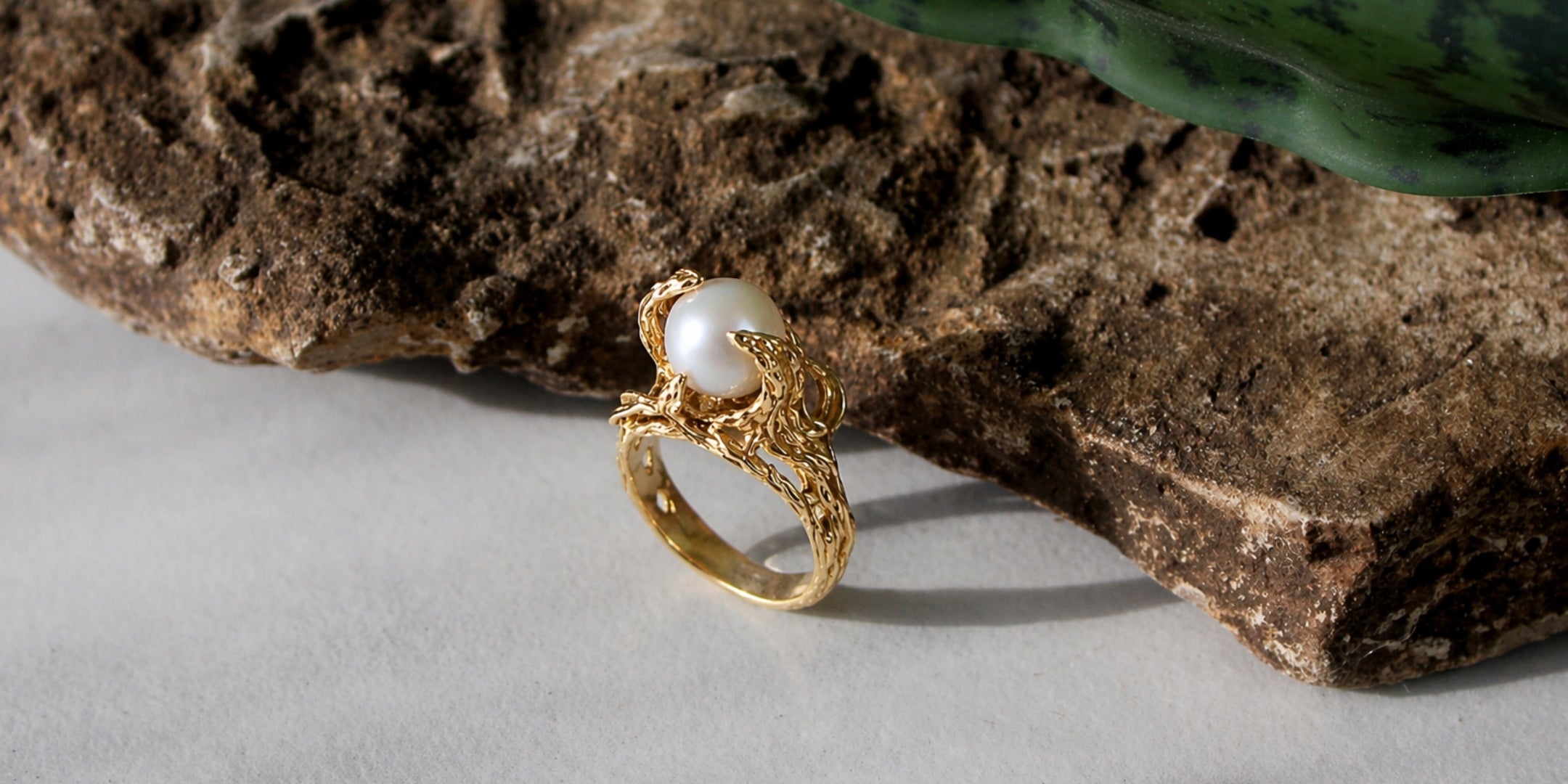 Nature-Inspired Sterling Silver Rings with Semi-Precious Stones