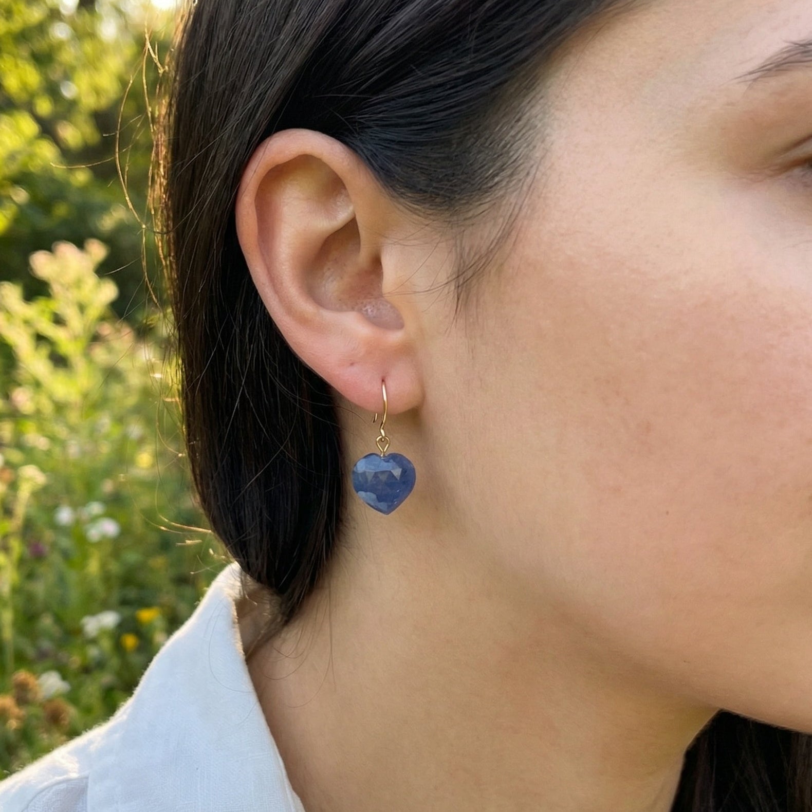 Azure Heart Earrings