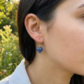 Azure Heart Earrings