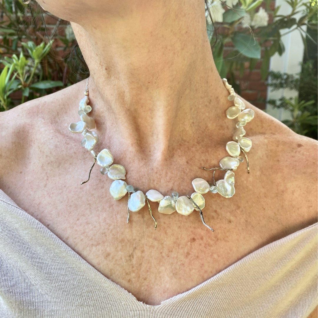 Twig Pearl Collar Necklace - Susan Rodgers Designs