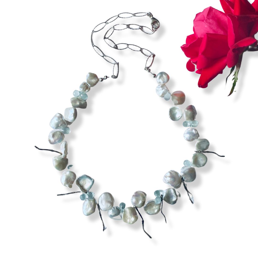 Twig Pearl Collar Necklace - Susan Rodgers Designs