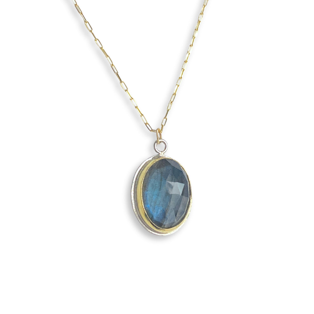 18K Gold Gemstone Pendants