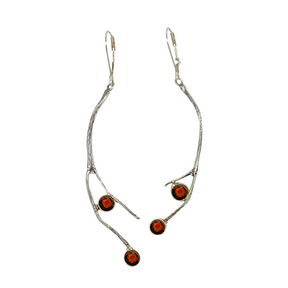 Fearless Earrings with stones - Susan Rodgers Designs