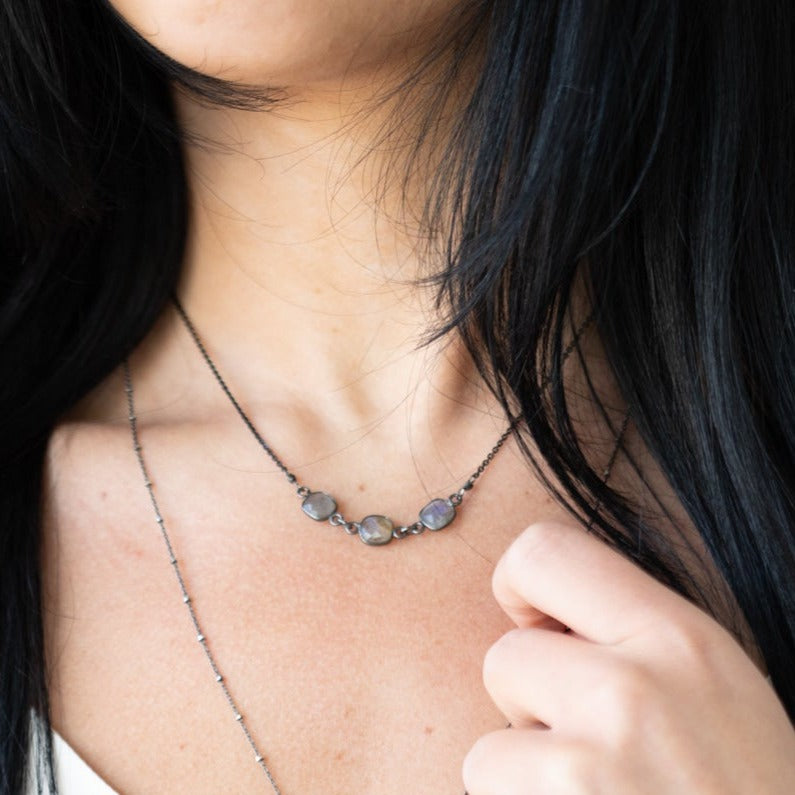 Triple Labradorite Necklace - Susan Rodgers Designs